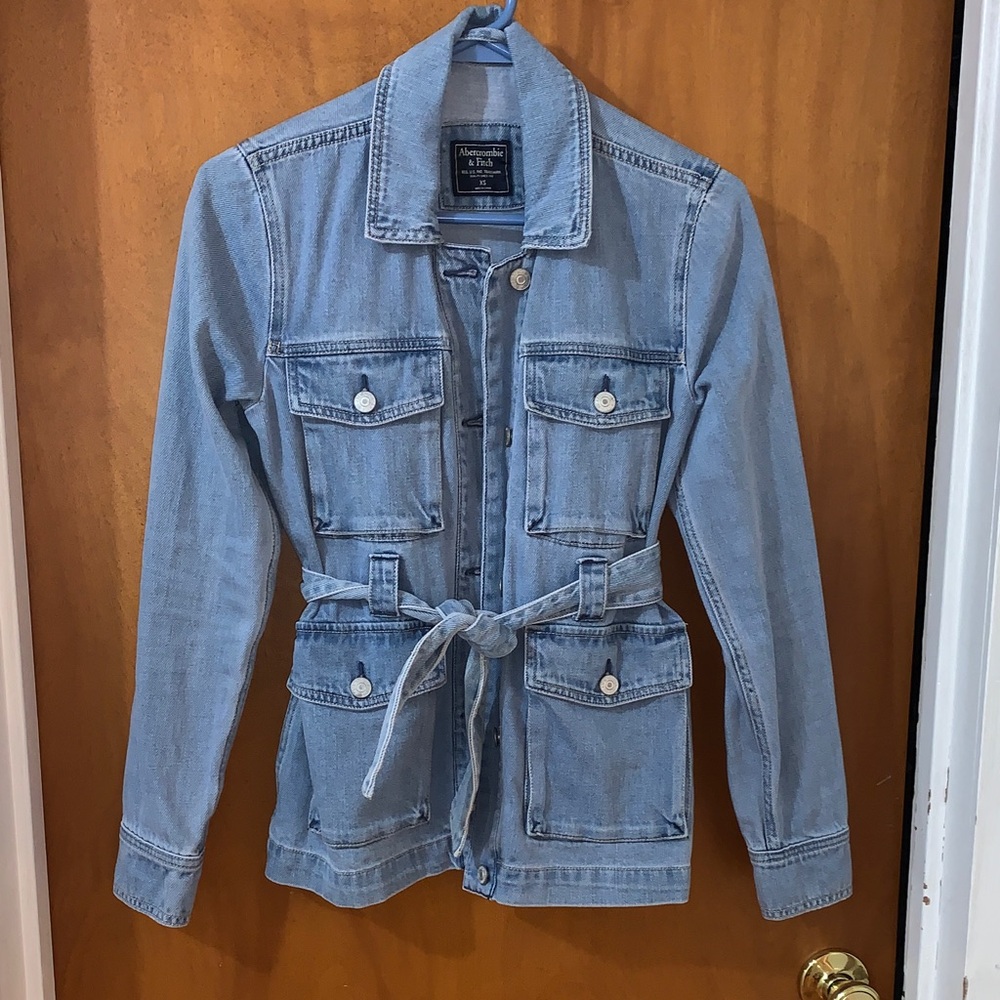 Abercrombie Belted Denim Jacket